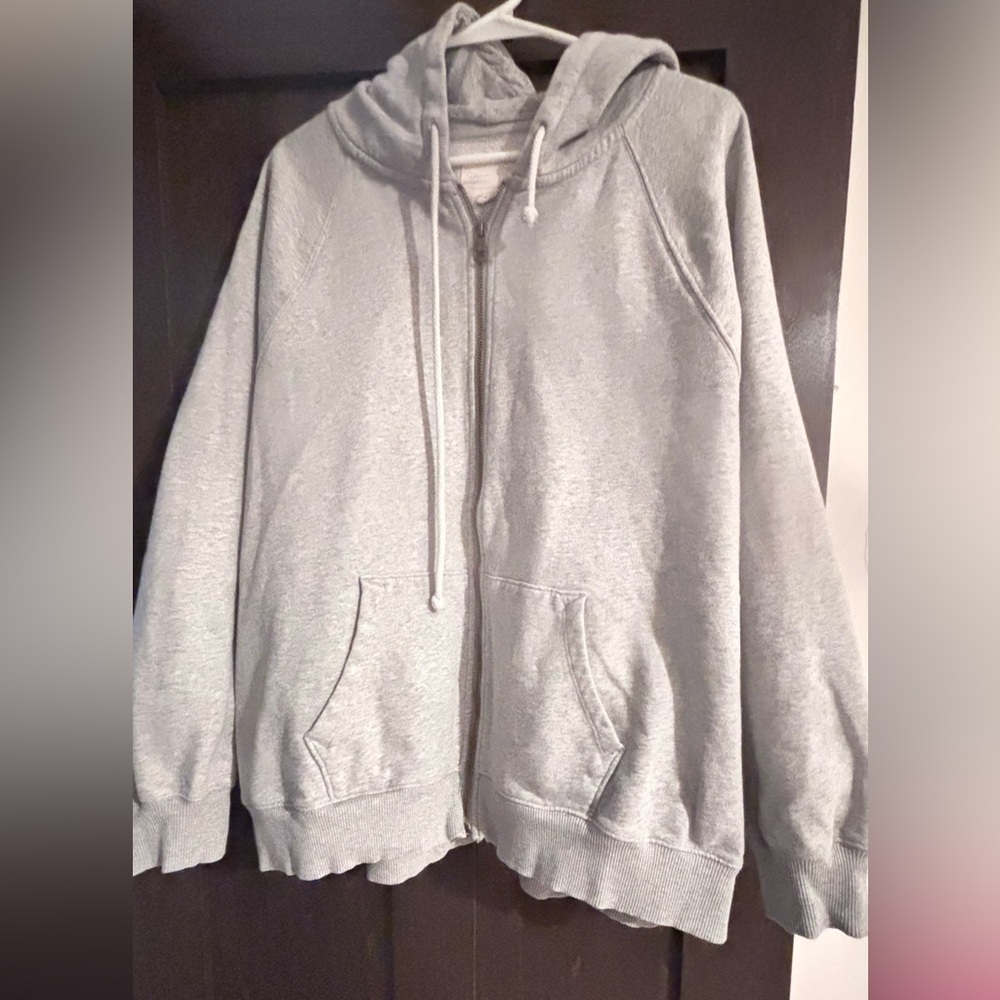 American Eagle Gray Zip-Up Hoodie